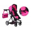 Multifunkční kočárek pro panenky 4v1 černý06