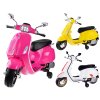 Dětský elektrický skútr Vespa bílý12