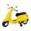 Dětský elektrický skútr Vespa žlutý01