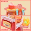 Dětská kuchyňka mini se zvukovým a svítícími efekty růžová2