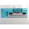 Velký Dětský keyboard multifunkční s mikrofonem 54 kláves bílý