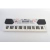 Velký Dětský keyboard multifunkční s mikrofonem 54 kláves bílý