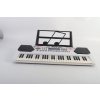Velký Dětský keyboard multifunkční s mikrofonem 54 kláves bílý