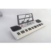 Velký Dětský keyboard multifunkční s mikrofonem 54 kláves bílý