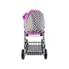 Kočárek pro Panenky 2v1 s taškou a nosítkem růžový