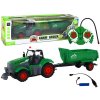 Traktor s přívěsem na dálkové ovládání 1:24 zelený