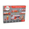 Magnetická puzzle s motivem hasičských vozů