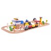 Dřevěná vláčkodráha se stolem a příslušenstvím10