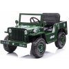 Dětský elektrický vojenský Jeep Willys 12V7Ah Army zelený