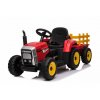 Elektrický traktor s vlečkou T2 červený 12V7Ah EVA kola01