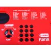 Klávesy keyboard s mikrofonem 61 kláves červené