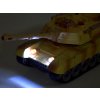Tank na dálkové ovládání s efekty hnědý