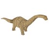 Dřevěné 3D puzzle Brontosaurus 8 dílků