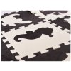 Pěnové puzzle podložka černobílá