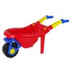 Dětské zahradní kolečko s lopatou a hráběmi barevná sada 3 ks