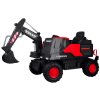 Dětský elektrický bagr Volvo 2x45W červený02