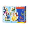 Puzzle 4v1 4,5,6,7 dílků Princezny zamilované