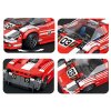 Sportovní červené auto 917 technická stavebnice 355 dílů