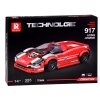 Sportovní červené auto 917 technická stavebnice 355 dílů