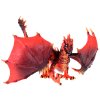 Figurka červeného draka Majestátní drak s pohyblivými křídly