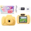 Dětský fotoaparát s natáčením a hrami žlutý