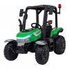 Dětský elektrický traktor BLAST s přívěsem zelený04