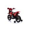 Dětská elektrická motorka Cross červená03