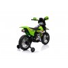 Dětská elektrická motorka Cross zelená04