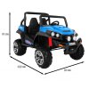 Elektrické autíčko Buggy RSX 4x4 s ovládačem modré