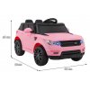 Elektrické autíčko Land Rapid Racer růžový