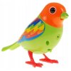 Digi Bird zpívající ptáček oranžovo zelený1