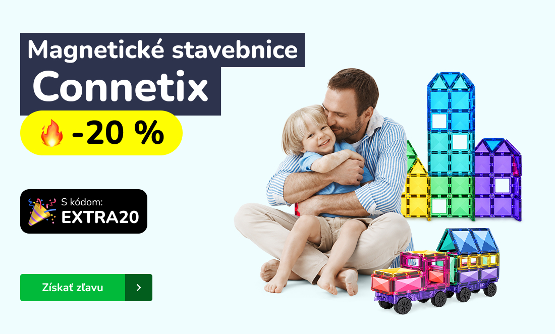 Magnetické stavebnice so zľavou 20 %