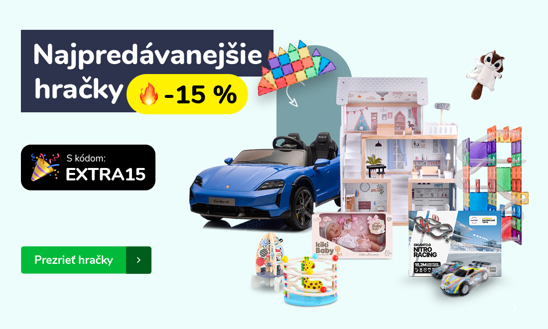 Najpredávanejšie hračky pre deti so zľavou -15 %