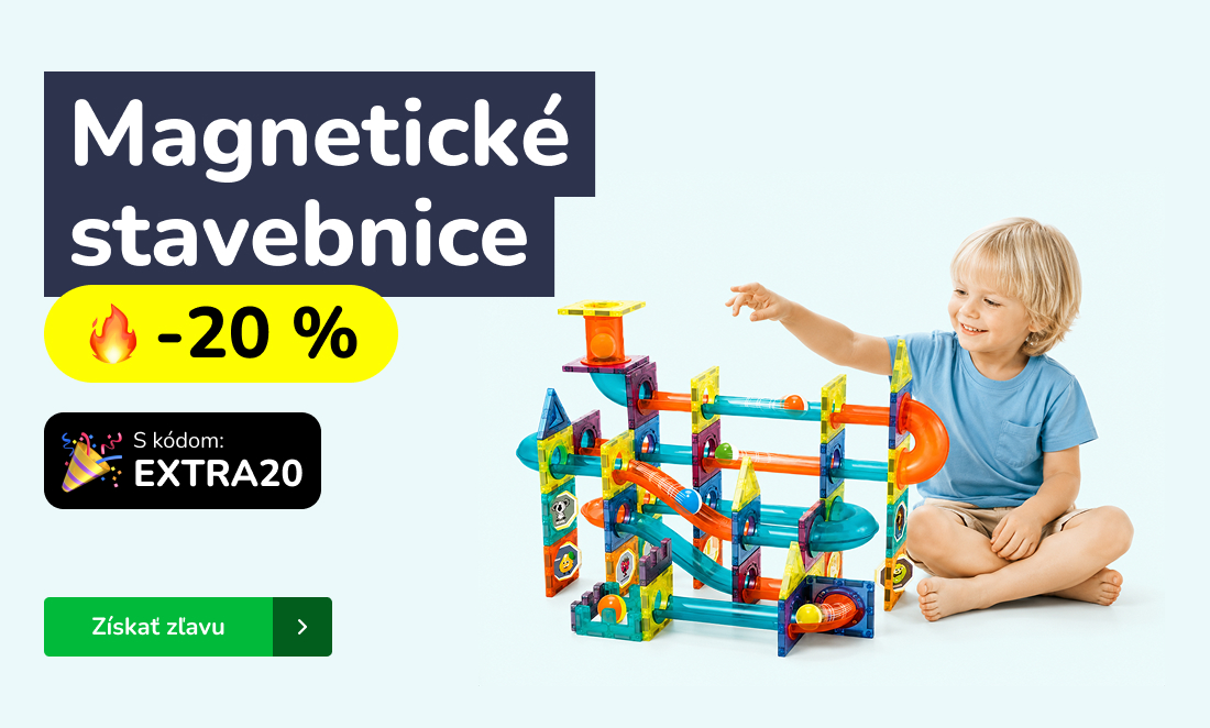 Magnetické stavebnice so zľavou 20 %