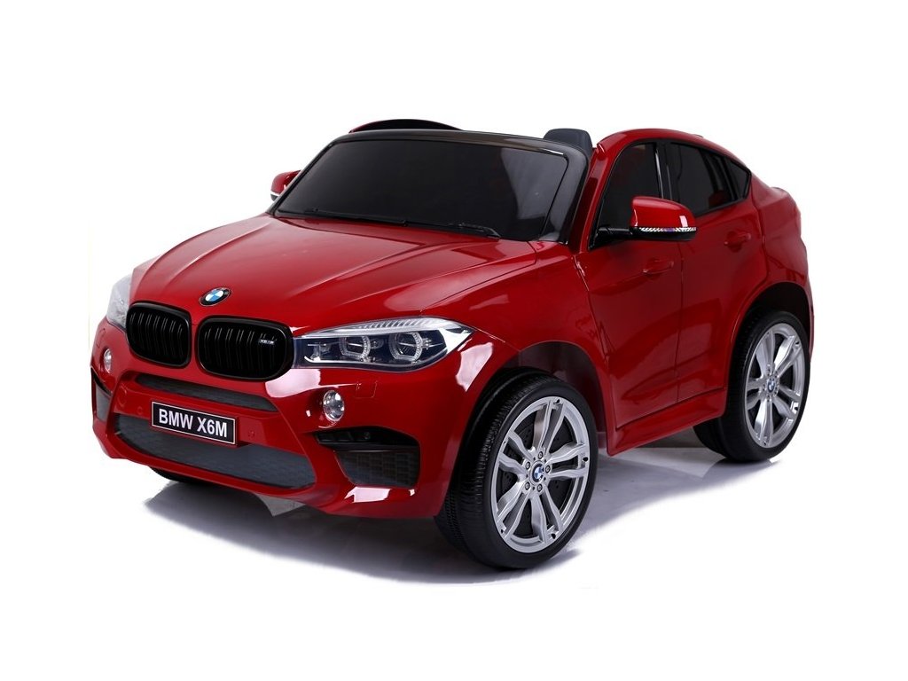 Elektrické autíčko BMW X6 M dvojmiestne XXL lakované červené | Ministerstvo  Hračiek