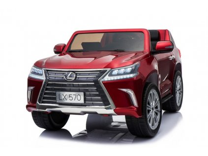 Dětské elektrické autíčko Lexus lakované červené+3