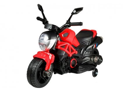elektrická motorka červená2