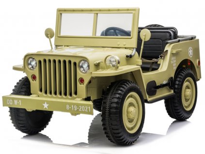 Dětské elektrické autíčko Jeep Willys 4x4 zelené02