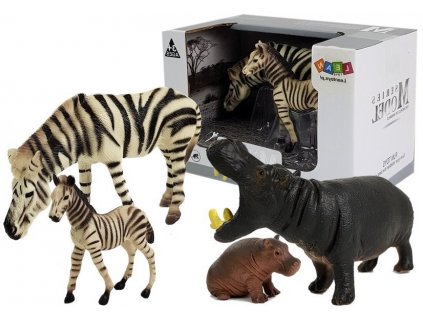 pol pl Zestaw Figurek Zwierzeta Afryka Hipopotam Zebra 7116 1