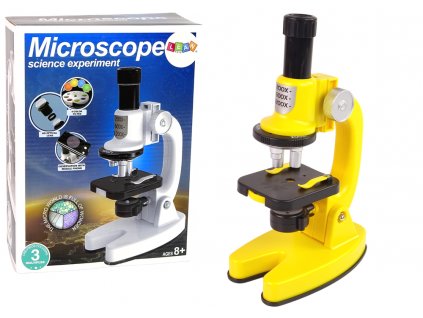 Dětský mikroskop žlutý1
