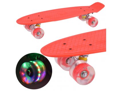 204209 skateboard s blikajicimi kolecky