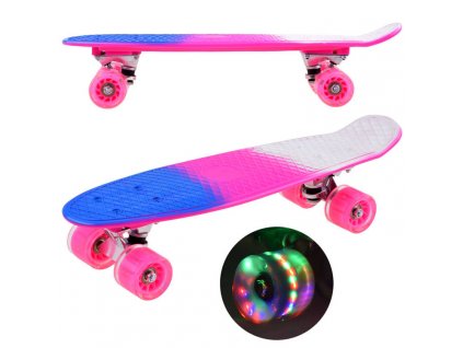 203693 divci skateboard sp0577 ruzovy