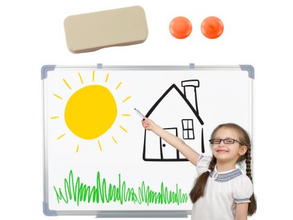 Magnetická tabuľa na stenu biela