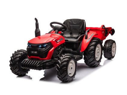 pol pl Traktor Na Akumulator HC 306 Czerwony Z Przyczepa 24V 25074 1
