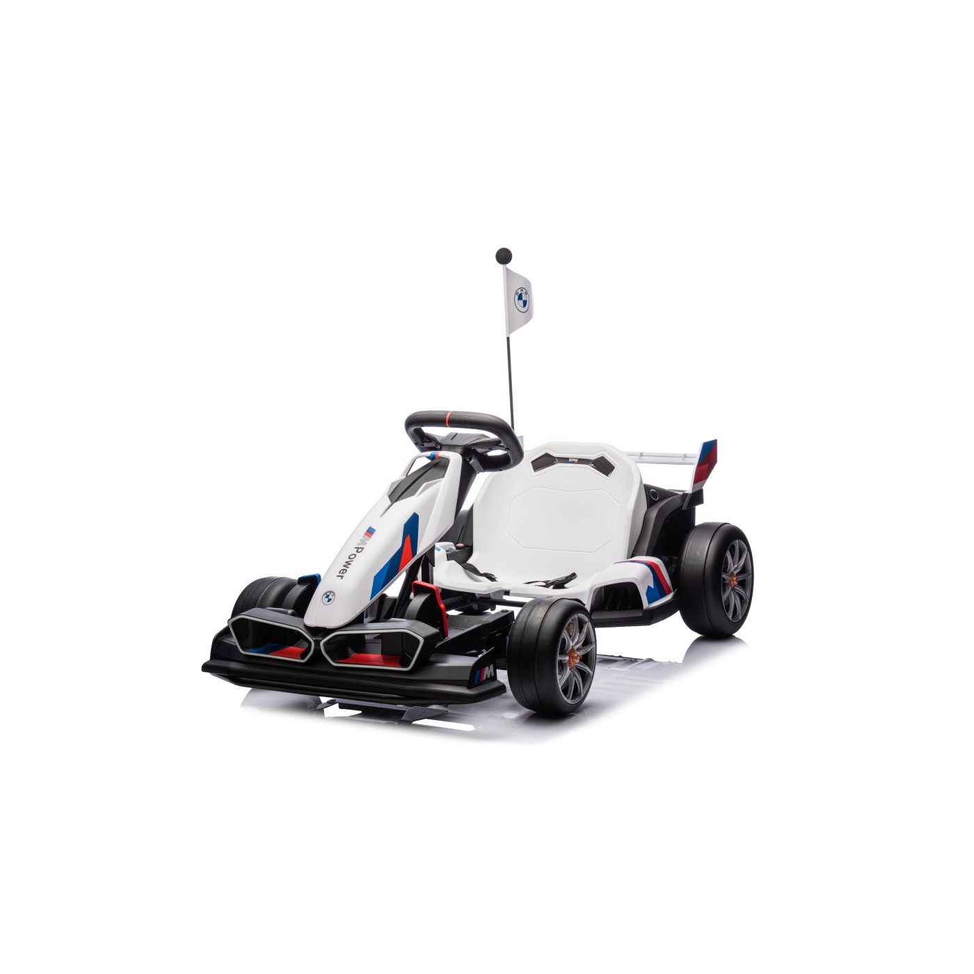 mamido  Detská elektrická motokára BMW Gokart s funkciou driftu biela