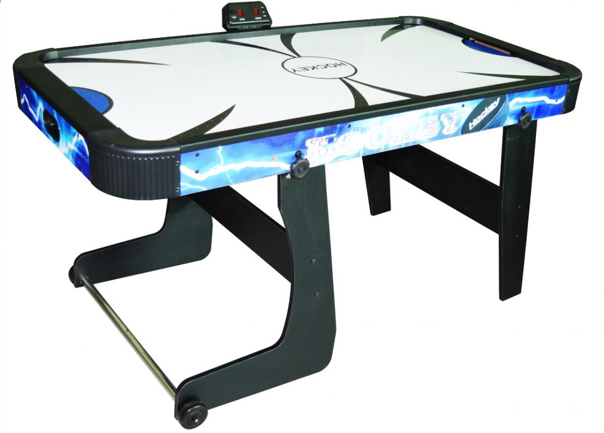 E-shop mamido Air Hockey stôl vzdušný ľadový hokej modrý