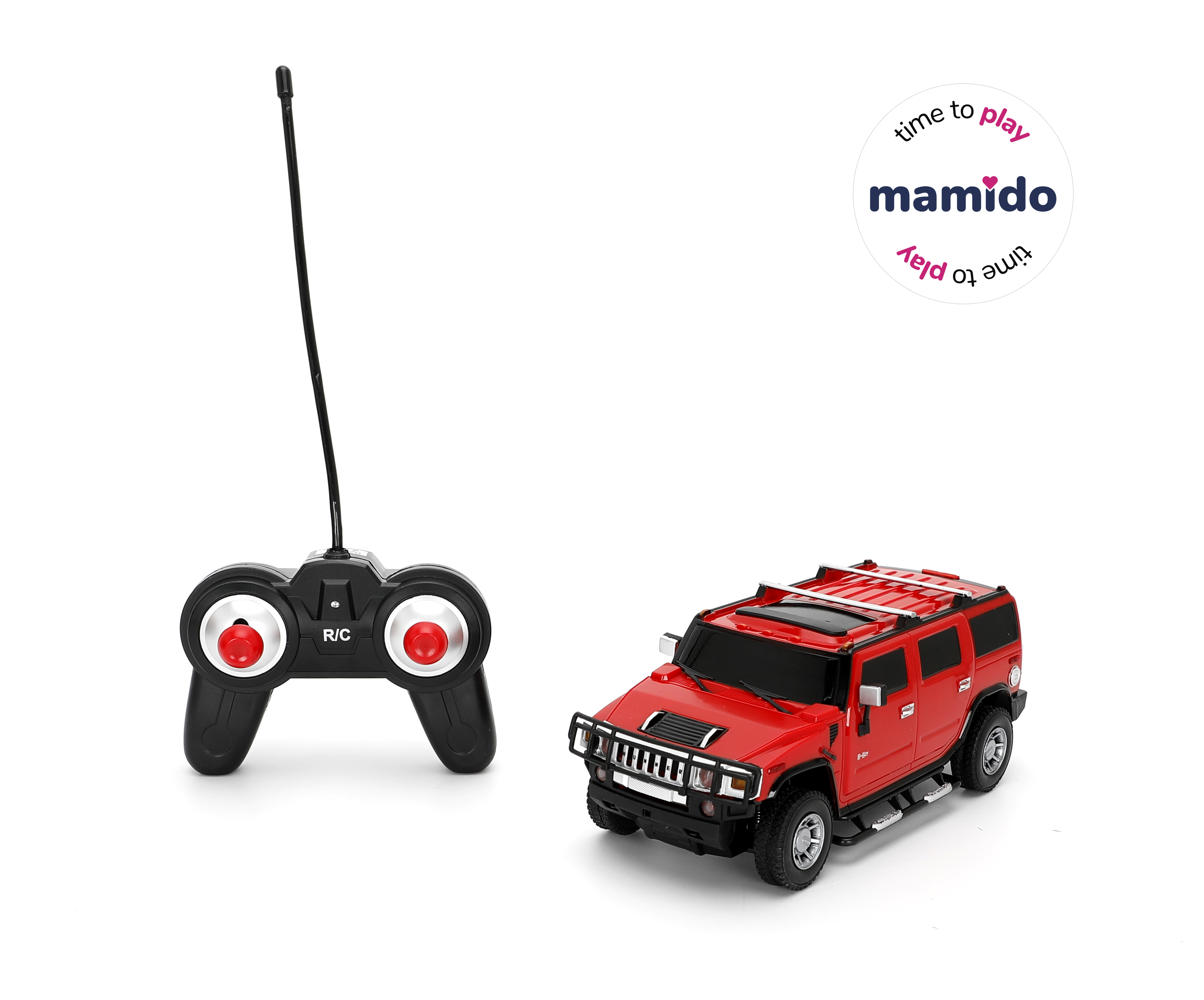 Mamido  Mamido Auto na diaľkové ovládanie Hummer H2 RC 1:24 červené