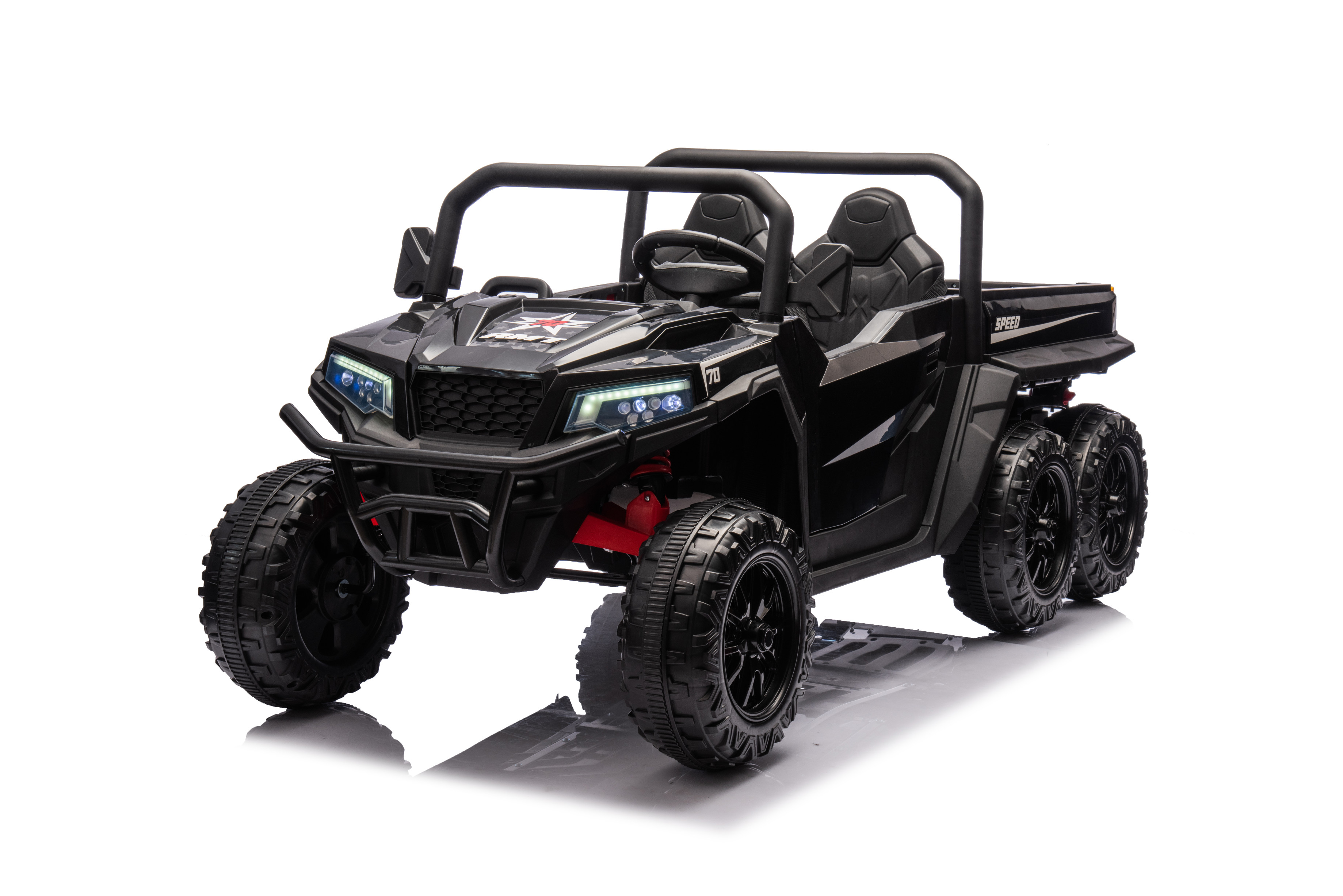 Mamido  Mamido Elektrické autíčko Farmársky Vozík Ultra 24V14Ah 6x200W čierne