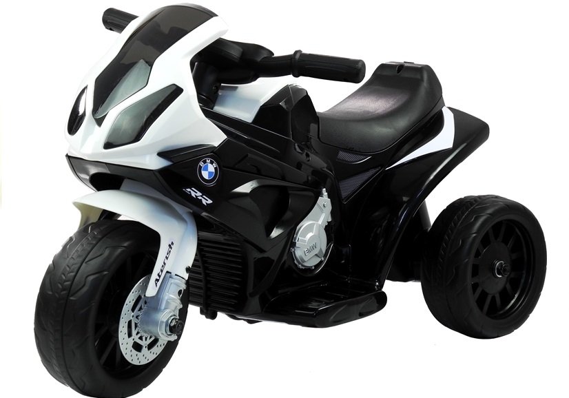 mamido Detská elektrická motorka BMW S1000RR trojkolka čierna