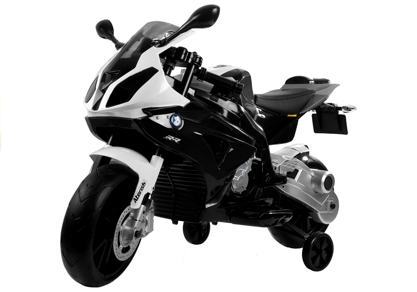 mamido Detská elektrická motorka BMW S1000RR Maxi čierna
